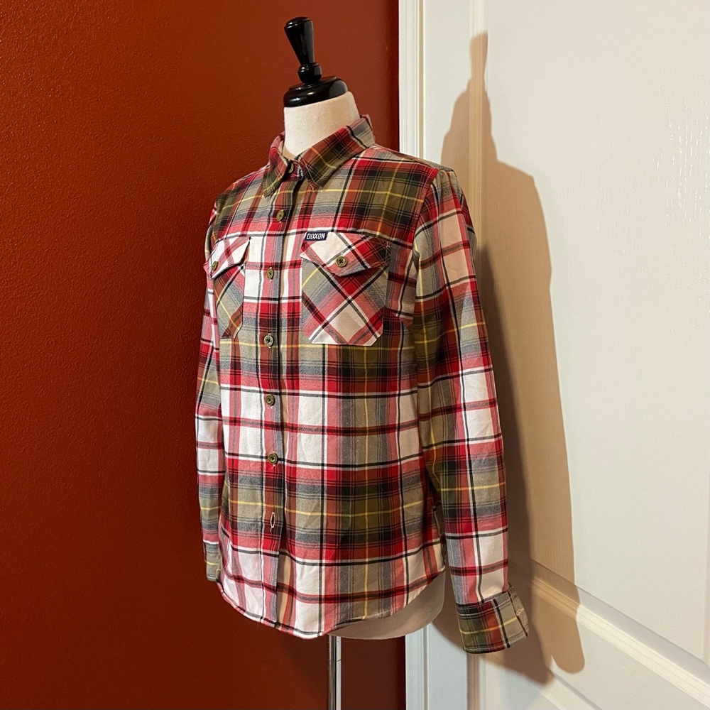 Dixxon Women’s The Borlands Button Down Long Sleeve Workwear Flannel Shirt